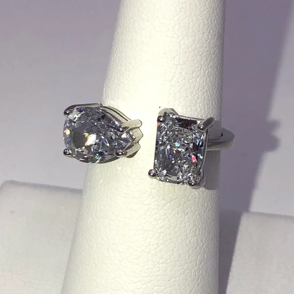 2ct Multi Stone Wrap Ring - Picture 4 of 11